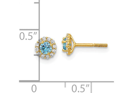 14k Yellow Gold Earrings Style GK927 - Classique Jewelry Inc.