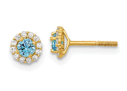 14k Yellow Gold Earrings Style GK927 - Classique Jewelry Inc.