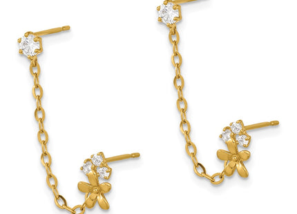 14k Yellow Gold Earrings Style GK931 - Classique Jewelry Inc.