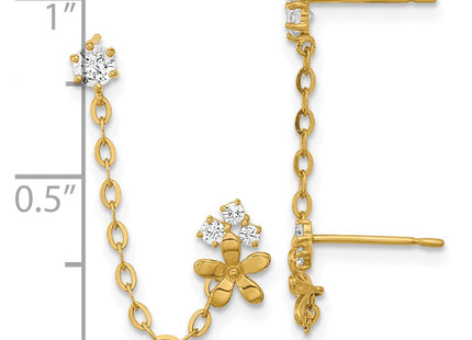 14k Yellow Gold Earrings Style GK931 - Classique Jewelry Inc.