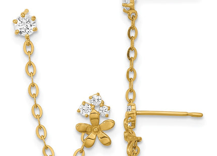 14k Yellow Gold Earrings Style GK931 - Classique Jewelry Inc.