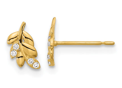 14k Yellow Gold Earrings Style GK939 - Classique Jewelry Inc.