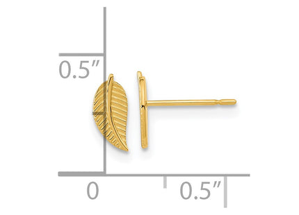 14k Yellow Gold Earrings Style GK940 - Classique Jewelry Inc.