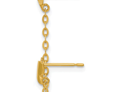 14k Yellow Gold Earrings Style GK942 - Classique Jewelry Inc.