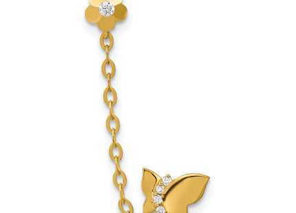 14k Yellow Gold Earrings Style GK942 - Classique Jewelry Inc.