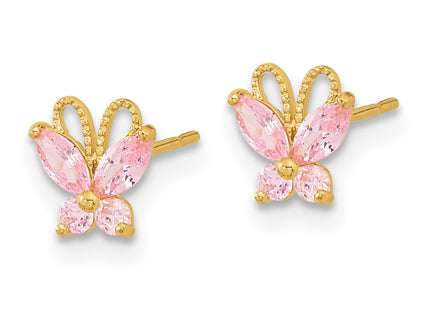 14k Yellow Gold Earrings Style GK943 - Classique Jewelry Inc.