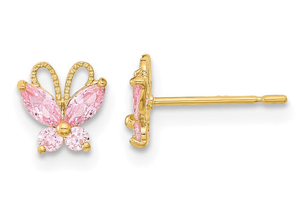 14k Yellow Gold Earrings Style GK943 - Classique Jewelry Inc.