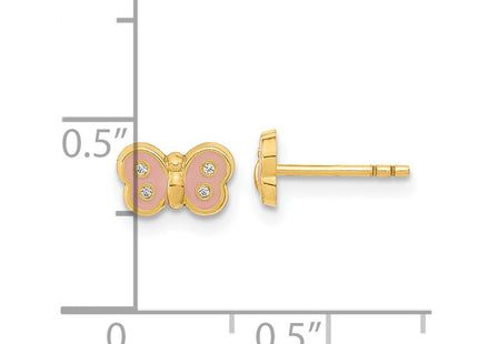 14k Yellow Gold Earrings Style GK945 - Classique Jewelry Inc.