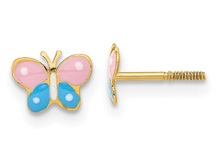 14k Yellow Gold Earrings Style GK946 - Classique Jewelry Inc.