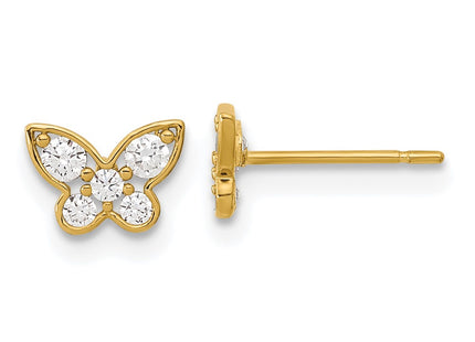 14k Yellow Gold Earrings Style GK952 - Classique Jewelry Inc.