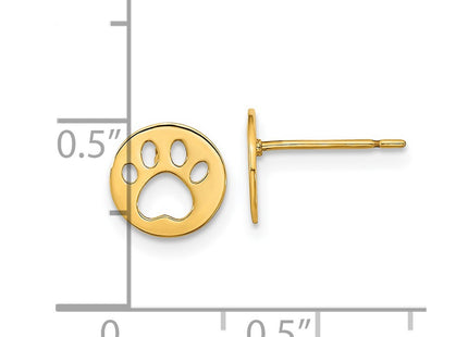 14k Yellow Gold Earrings Style GK956 - Classique Jewelry Inc.