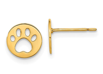 14k Yellow Gold Earrings Style GK956 - Classique Jewelry Inc.