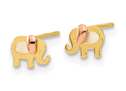 14k Two-tone Earrings Style GK957 - Classique Jewelry Inc.