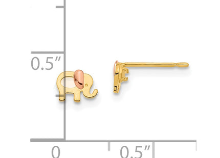 14k Two-tone Earrings Style GK957 - Classique Jewelry Inc.