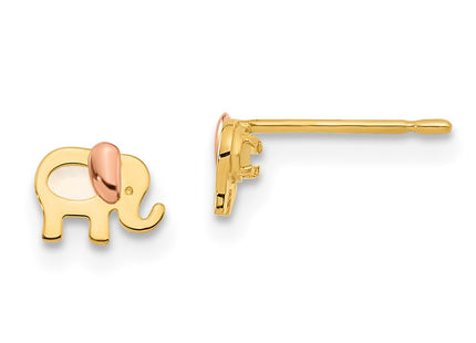 14k Two-tone Earrings Style GK957 - Classique Jewelry Inc.