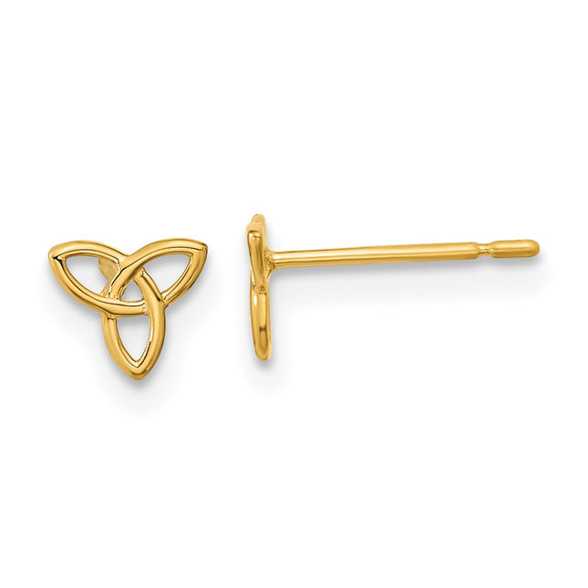 14k Yellow Gold Earrings Style GK965 - Classique Jewelry Inc.
