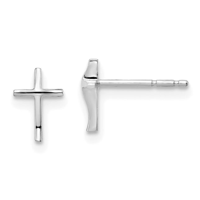 14k White Gold Earrings Style GK979 - Classique Jewelry Inc.