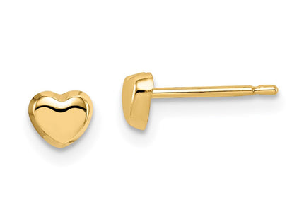 14k Madi K Heart Post Earrings (Style GK983)