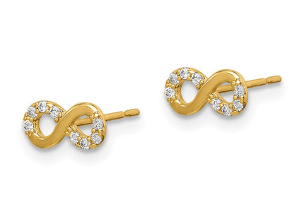 14k Yellow Gold Earrings Style GK988 - Classique Jewelry Inc.