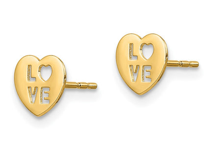 14k Yellow Gold Earrings Style GK994 - Classique Jewelry Inc.