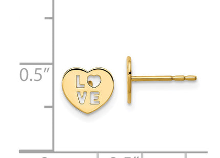 14k Yellow Gold Earrings Style GK994 - Classique Jewelry Inc.