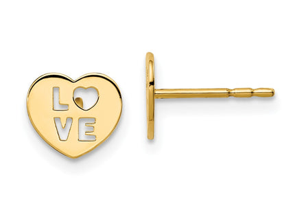 14k Yellow Gold Earrings Style GK994 - Classique Jewelry Inc.