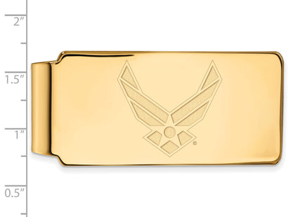 Sterling Silver Gold-plated LogoArt U.S. Air Force Money Clip