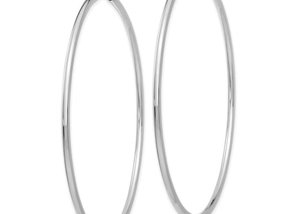 14k White Gold Earrings Style H1000 - Classique Jewelry Inc.
