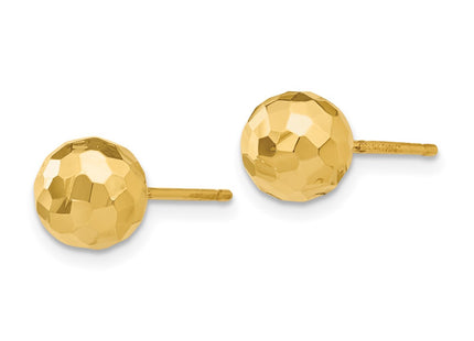 14K gold earrings, alternate view