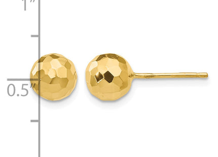 14K gold earrings, further view