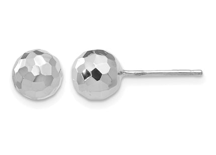 14K white gold earrings
