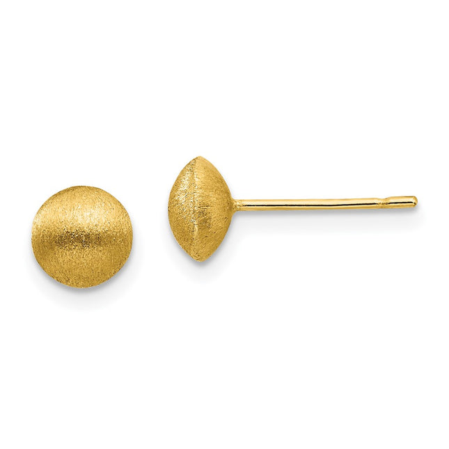 14k Yellow Gold Earrings Style H1019 - Classique Jewelry Inc.