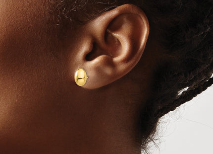 14k Yellow Gold Earrings Style H1020 - Classique Jewelry Inc.