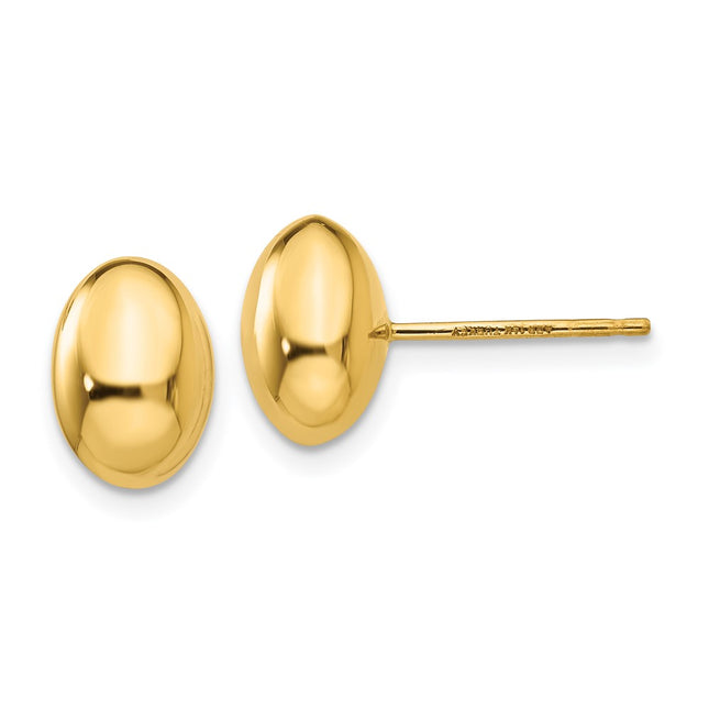 14k Yellow Gold Earrings Style H1020 - Classique Jewelry Inc.