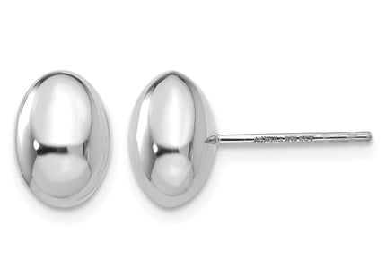 14K white gold earrings