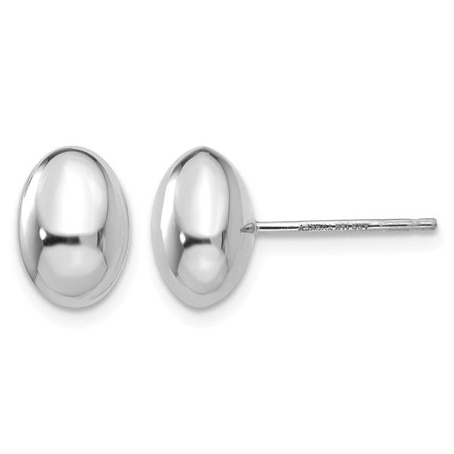 14K white gold earrings