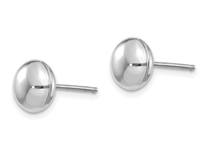 14k White Gold Earrings Style H1023 - Classique Jewelry Inc.