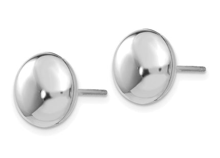 14K white gold earrings, alternate view