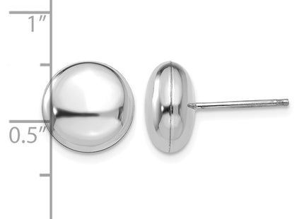 14K white gold earrings, further view