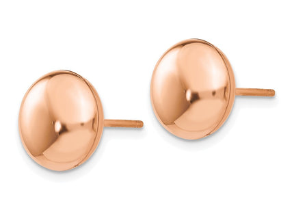 14K rose gold earrings, alternate view