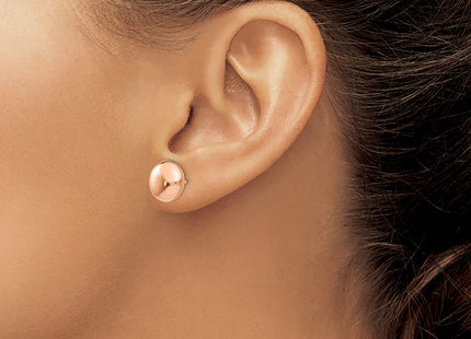 14K rose gold earrings, another view