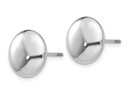 14K white gold earrings, alternate view