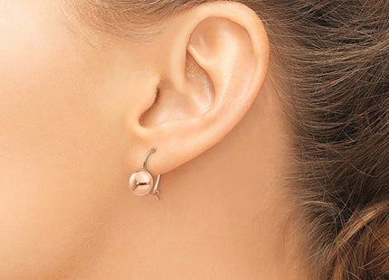 14K rose gold earrings, another view