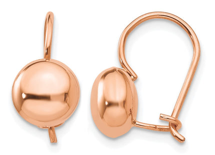 14K rose gold earrings