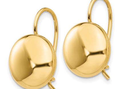 14K gold earrings, alternate view