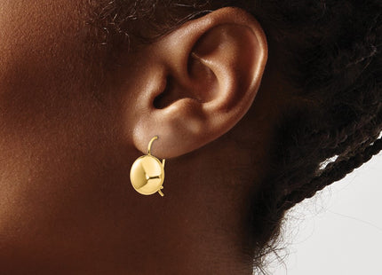 14K gold earrings, another view