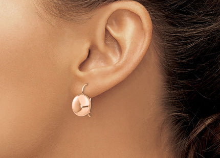 14k Rose Gold Earrings Style H1039 - Classique Jewelry Inc.