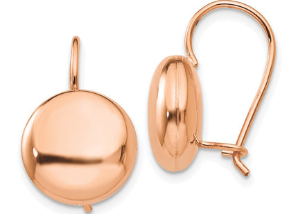 14k Rose Gold Earrings Style H1039 - Classique Jewelry Inc.