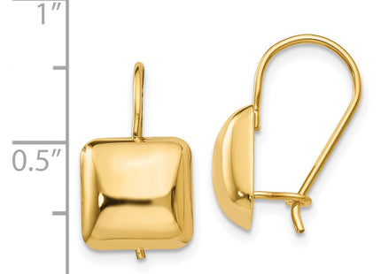 14k Yellow Gold Earrings Style H1040 - Classique Jewelry Inc.