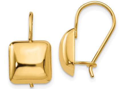 14k Yellow Gold Earrings Style H1040 - Classique Jewelry Inc.